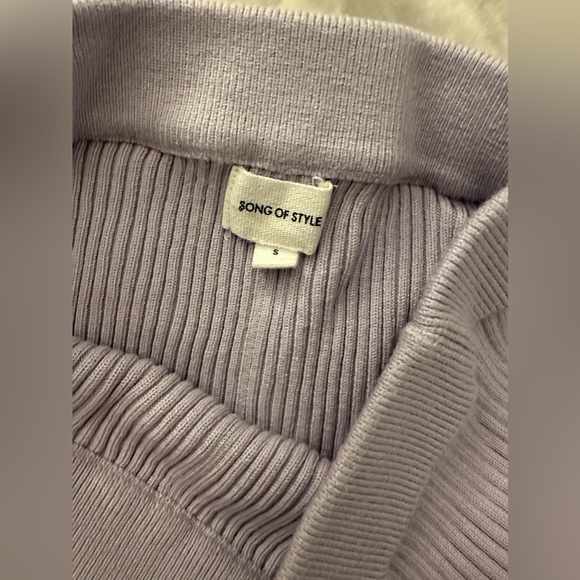 REVOLVE SONG OF STYLE Knit Bike Shorts. Lilac. Size S. - Picture 8 of 9